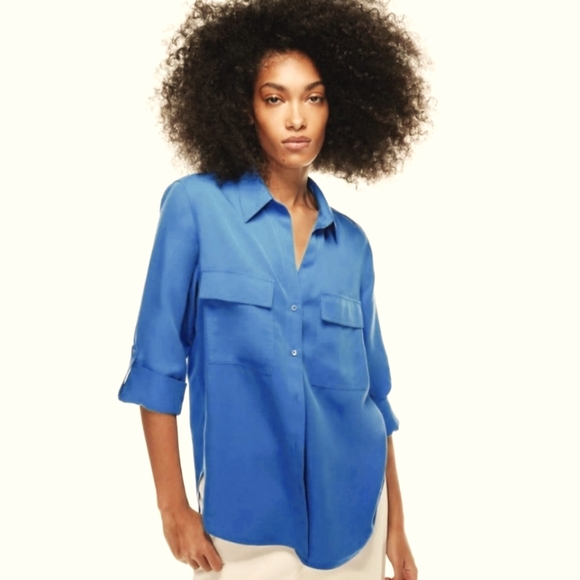 Aritzia Tops - Aritzia Babaton Tencel Utility shirt size small